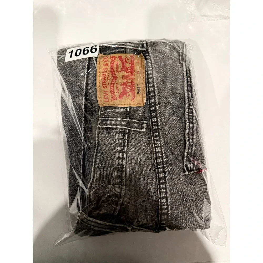 Levi's 541 Athletic Taper Men 42x36 Gray Acid Wash Denim Jeans